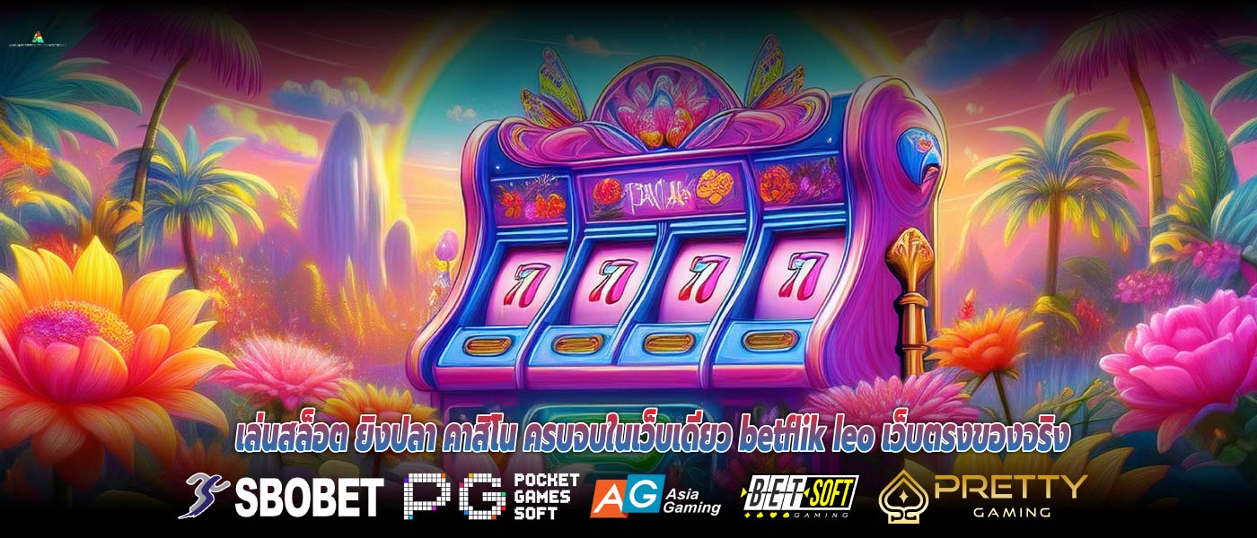เล่นสล็อต ยิงปลา คาสิโน ครบจบในเว็บเดียว betflik leo เว็บตรงของจริง